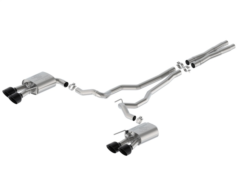 Ford Mustang Performance Exhaust - Ford Racing - Extreme Cat-Back w/ Valance - Black - 2024+ Ford Mustang Performance Exhaust - Ford Racing - Extreme Cat-Back w/ Valance - Black - 2024+